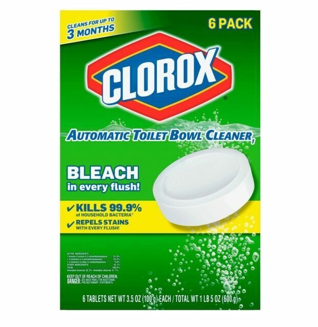 Clorox 6ct Automatic Toilet Bowl Cleaner Tablets with Bleach 3.5 oz. - Picture 1 of 1