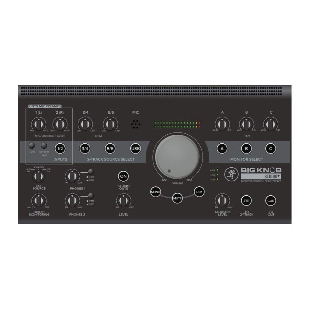 Mackie Big Knob Series, 4x3 Studio Monitor Controller 192kHz USB I/O (BIG...