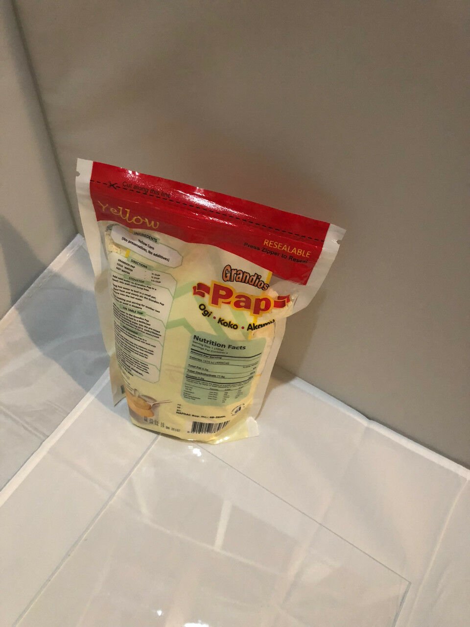Granturco di Guinea Marrone Fermentato / Polvere di Mais Giallo (Ogi/Akamu/Pap) - (Confezione da 2) - Foto 4 di 6