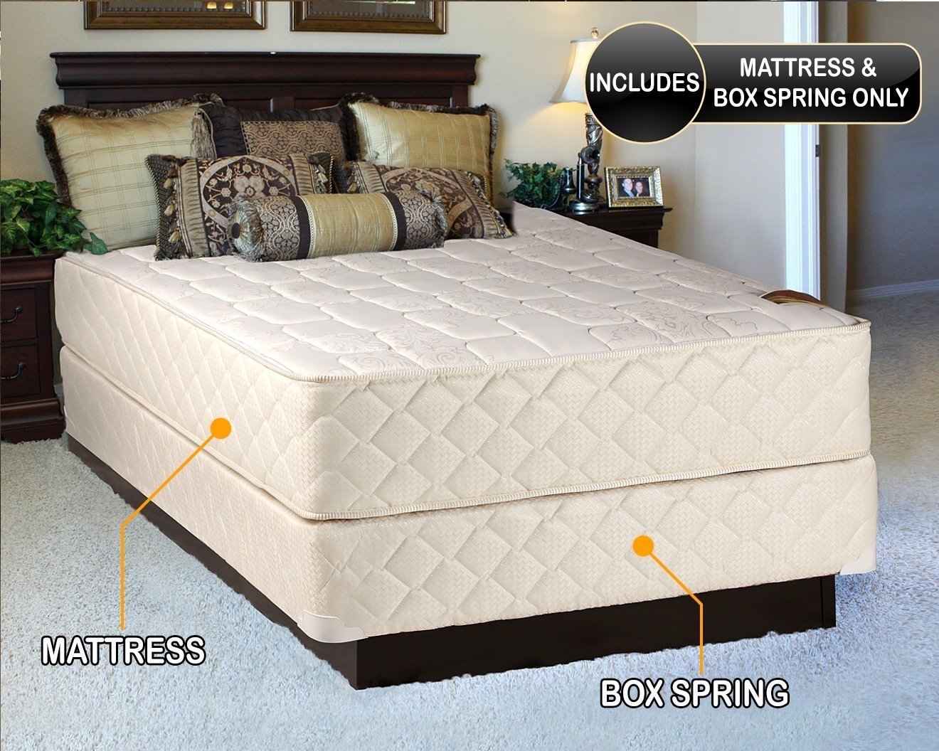 Dream Sleep Grandeur Deluxe 2-Sided Twin Size Mattress and ...