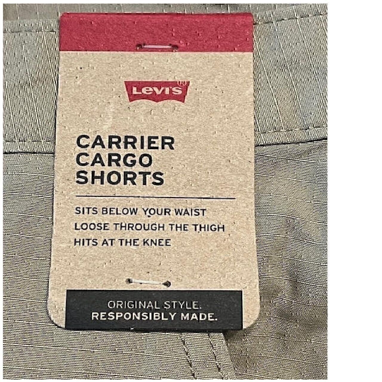 Levi's Short Cargo pour Homme Carrier Véritable Chino-Ripstop, 46 Grande Taille - Photo 5/5