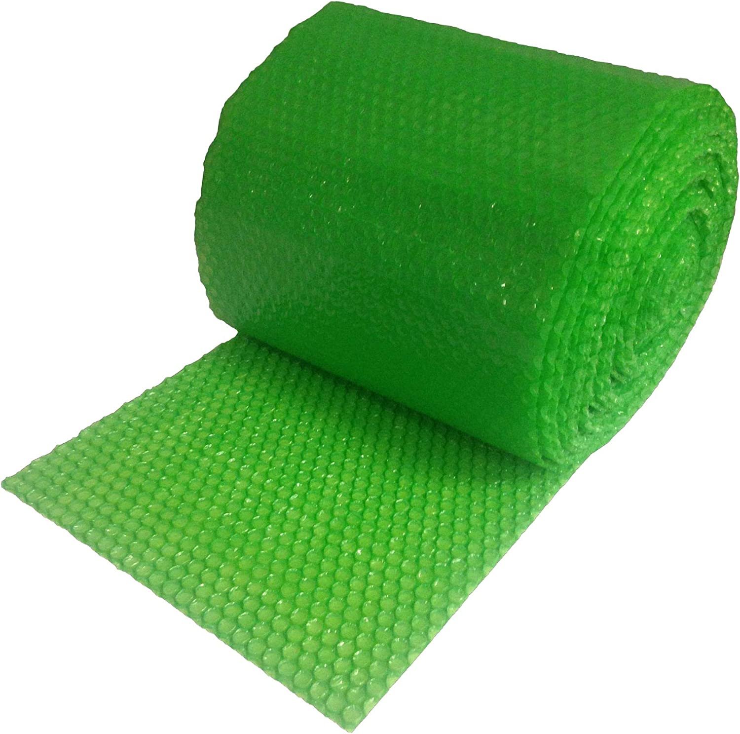 Recycled Small Bubble Cushioning Wrap Padding Roll 50' x 12'' Wide 50FT Green