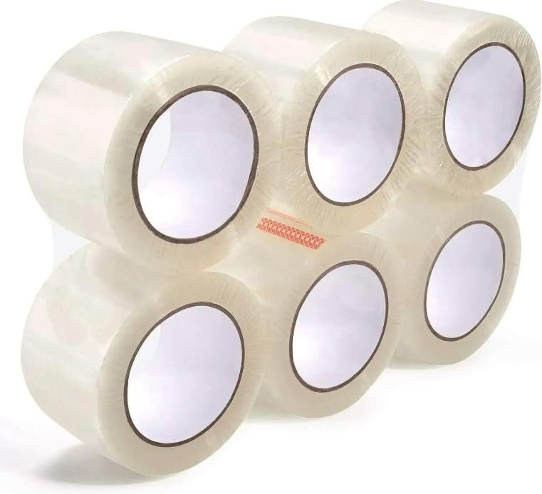 72 Rolls Shipping Packaging Box Packing Sealing Tape 1.6 mil 2