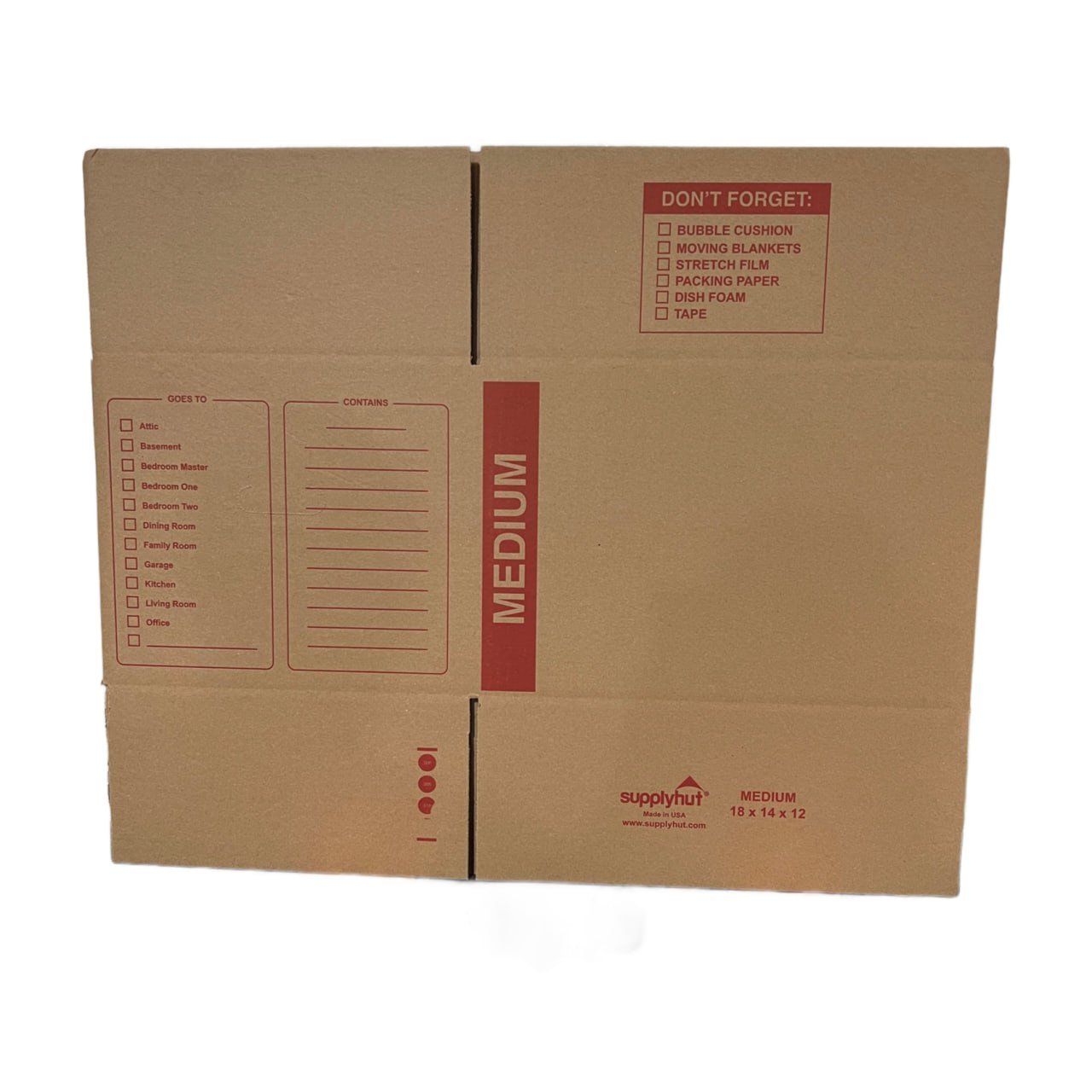 20 - Pack Medium Cardboard Moving Boxes 18x14x12 32 ECT With Handles