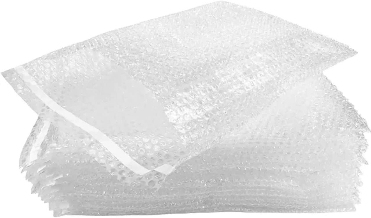 1000 - 4x7.5 Bubble Out Pouches Bags Wrap Cushioning Self Seal Clear 4