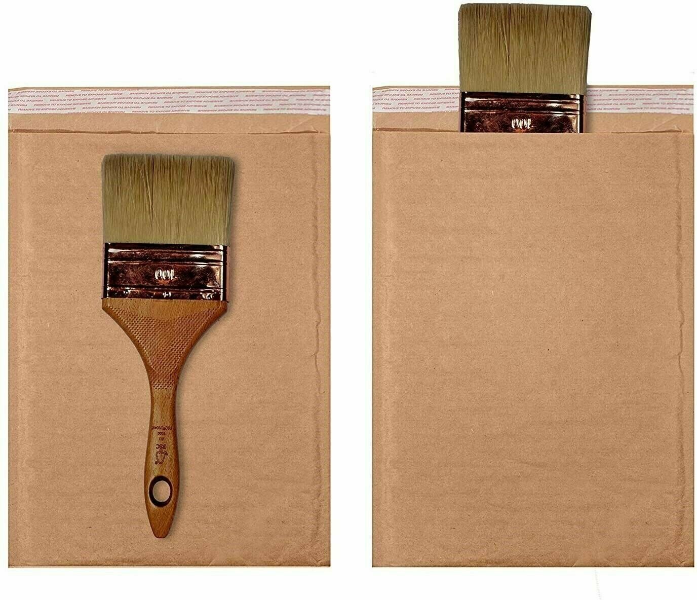 250 #0 6.5x10 Kraft Natural Paper Padded Bubble Envelopes Mailers Case 6.5