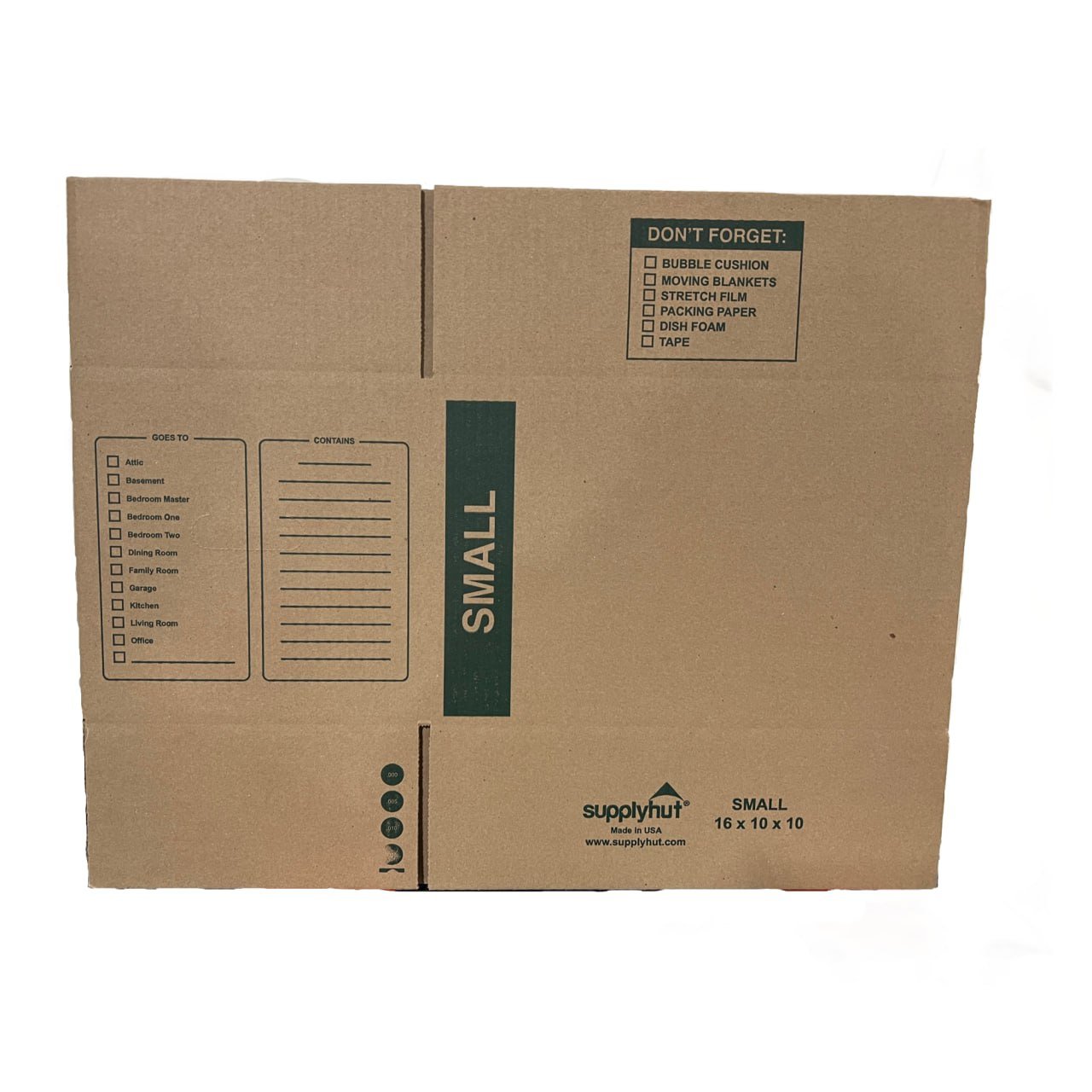 20 - Pack Small Cardboard Moving Boxes 16x10x10 32 ECT With Handles