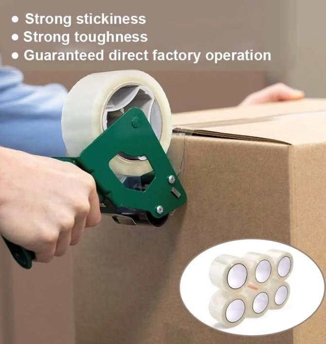 72 Rolls Shipping Packaging Box Packing Sealing Tape 1.6 mil 2