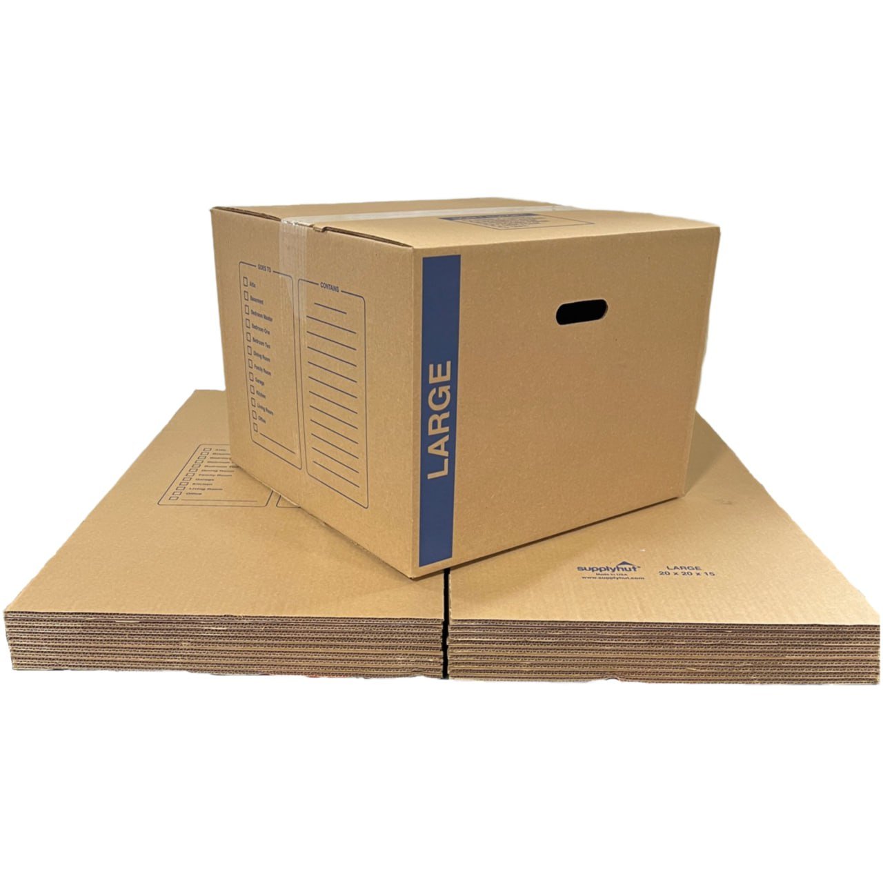 20 - Pack Large Cardboard Moving Boxes 20x20x15 32 ECT With Handles
