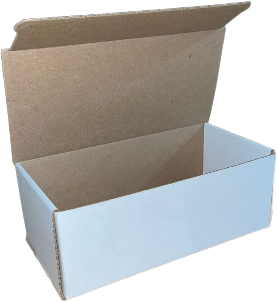 50 14x4x4 White Cardboard Paper Boxes Mailing Packing Shipping Box Corrugated...