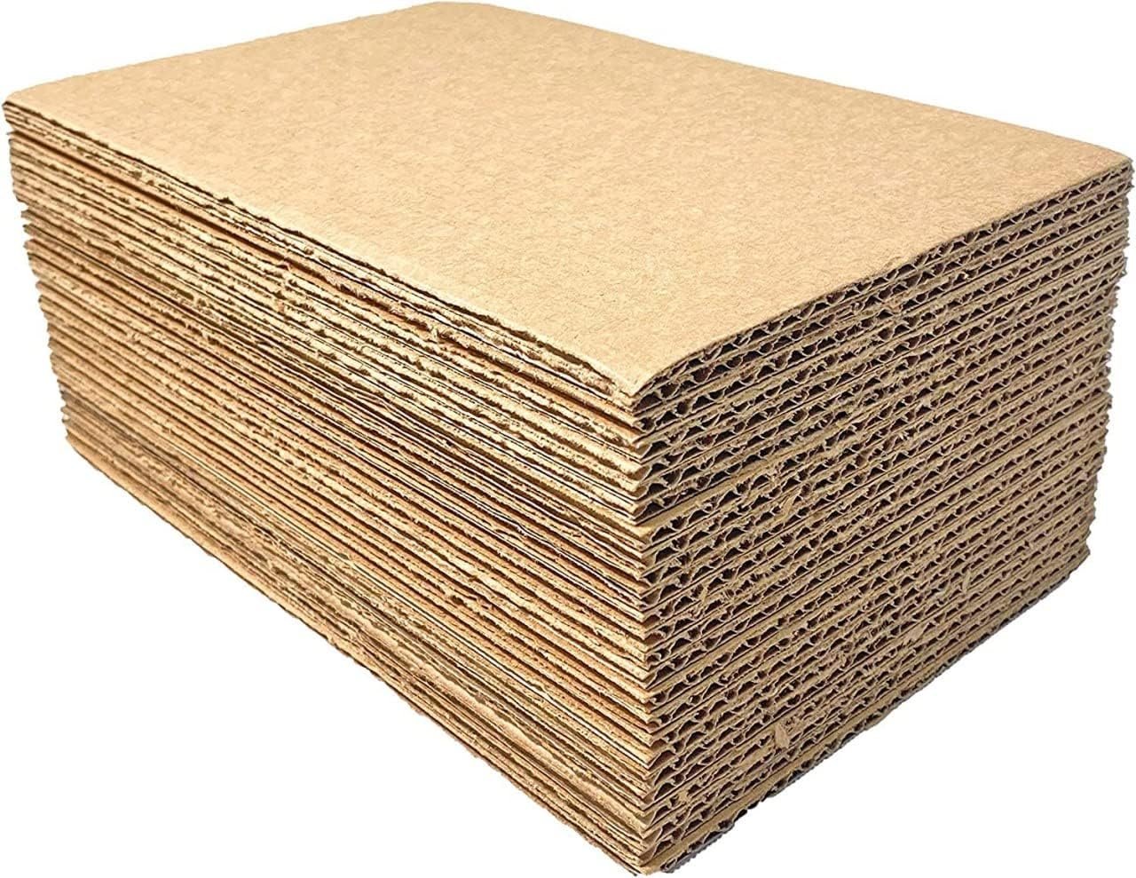 50 12x12 Cardboard Corrugated Pads Inserts Filler Sheet 12 x 12