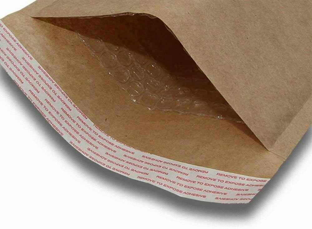 20 #0 6x10 Kraft Natural Paper Padded Bubble Envelopes Mailers Case 6