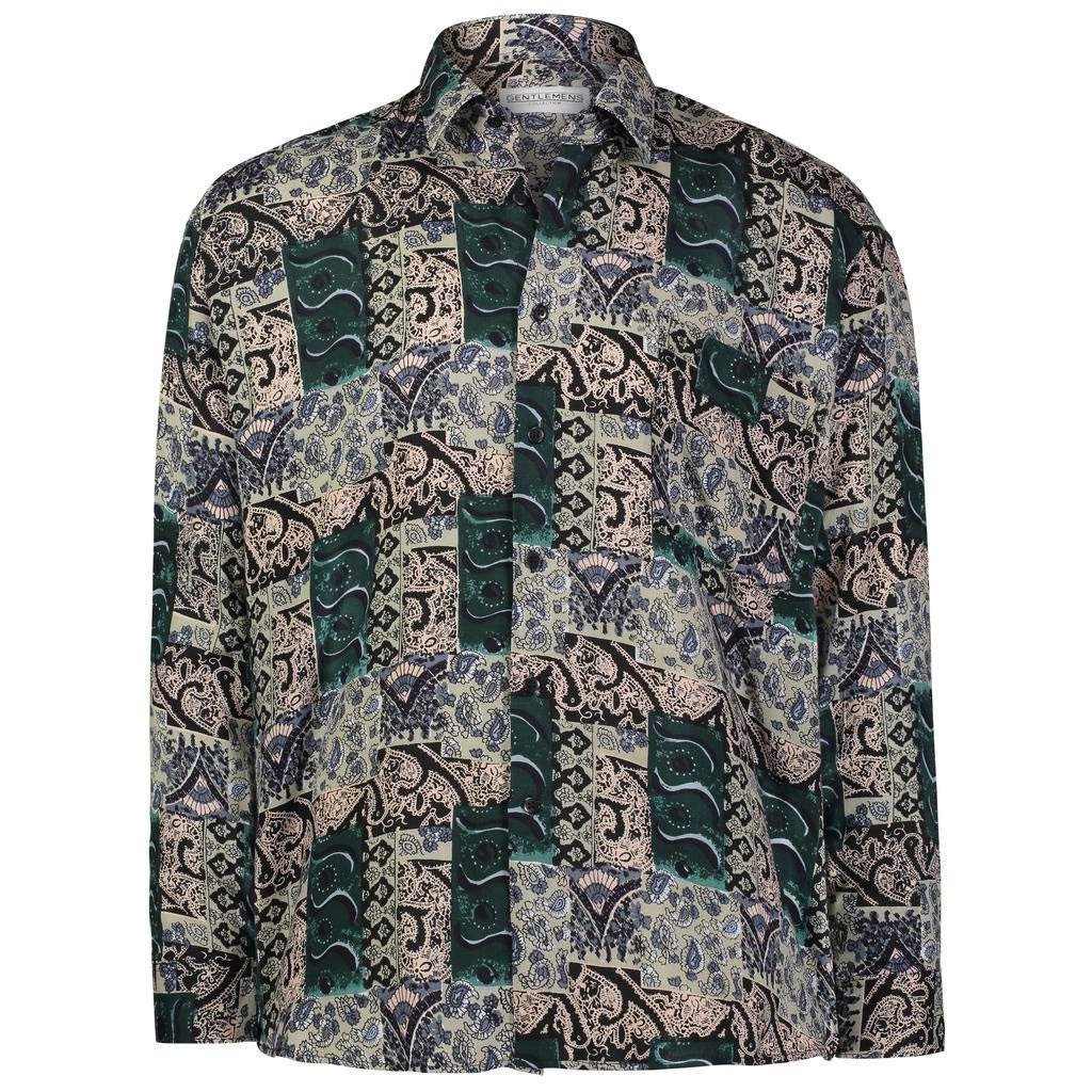 Gentlemens Collection Light-Weight Batik Modern Design Long-Sleeve- Tropical... - Picture 19 of 25