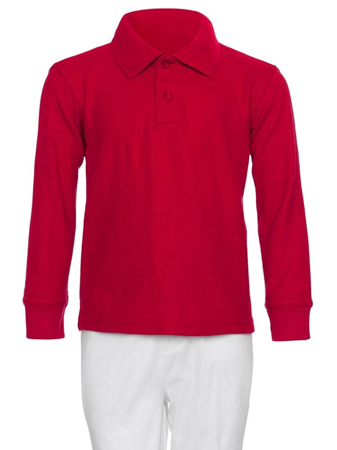 Camisa polo para niños manga larga piqué de AKA - Imagen 23 de 29