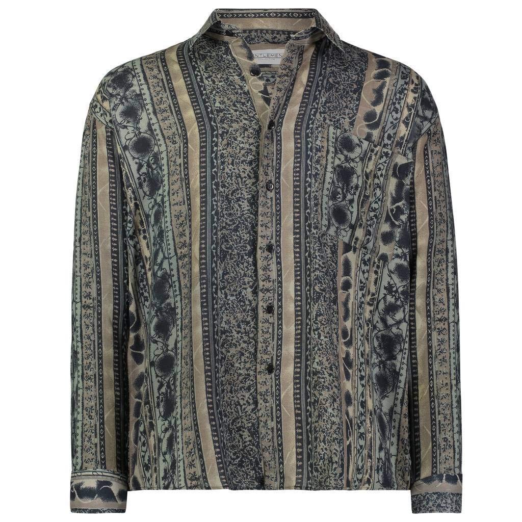 Gentlemens Collection Light-Weight Batik Modern Design Long-Sleeve- Tropical... - Picture 13 of 25
