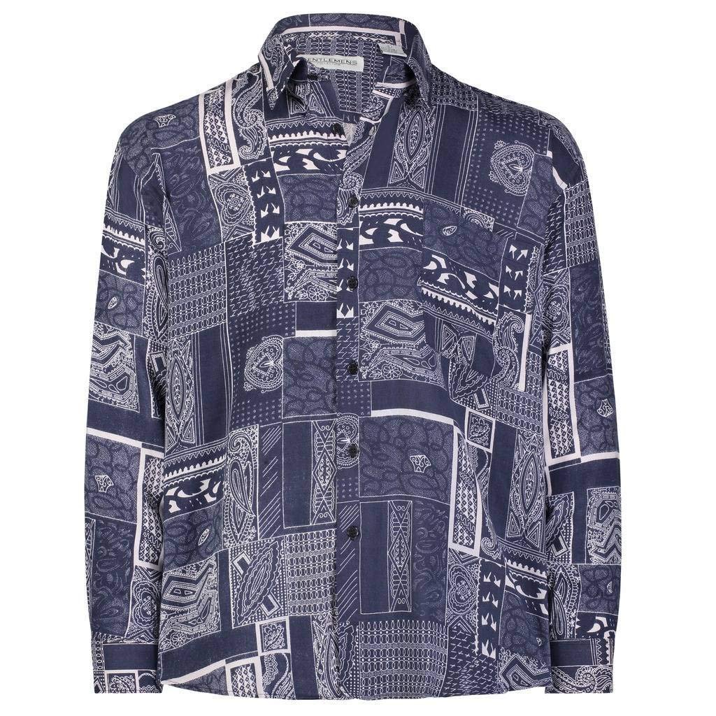 Gentlemens Collection Light-Weight Batik Modern Design Long-Sleeve- Tropical... - Picture 15 of 25