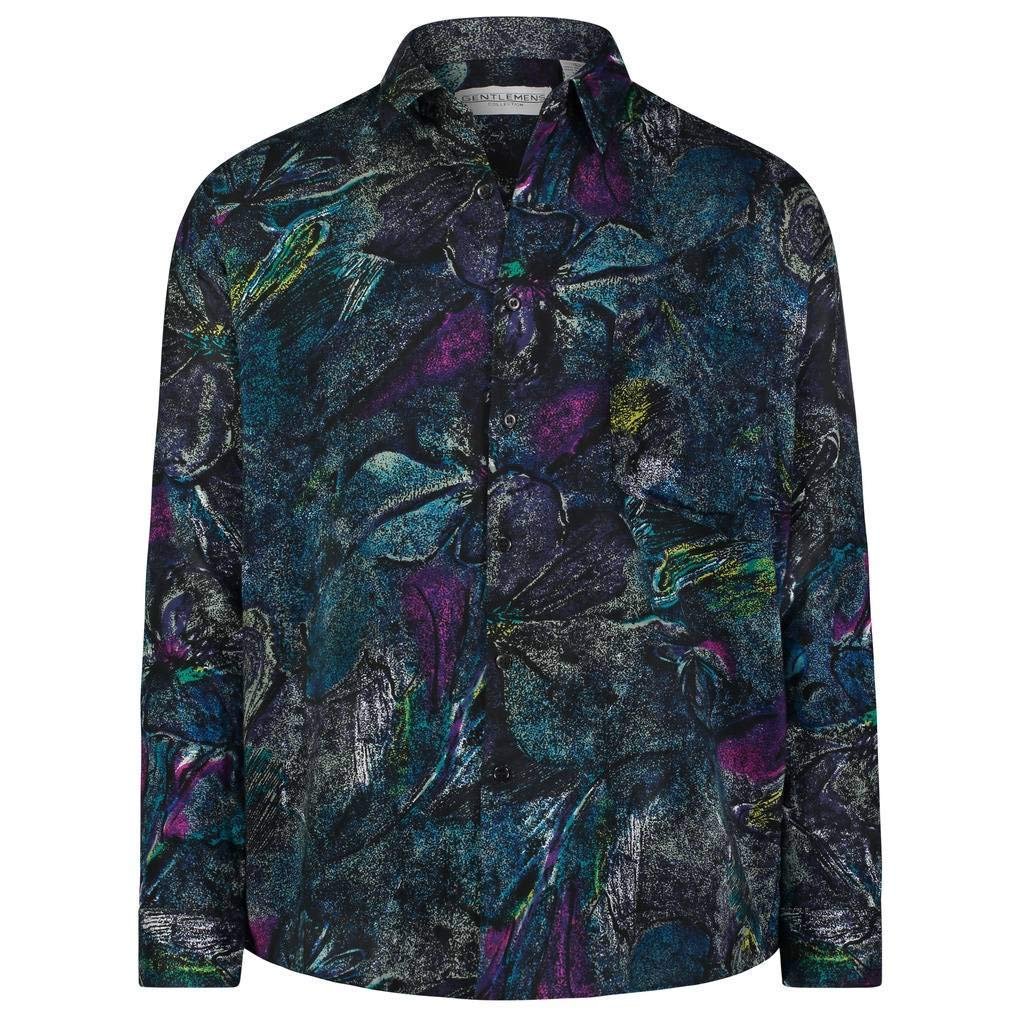 Gentlemens Collection Light-Weight Batik Modern Design Long-Sleeve- Tropical... - Picture 18 of 25