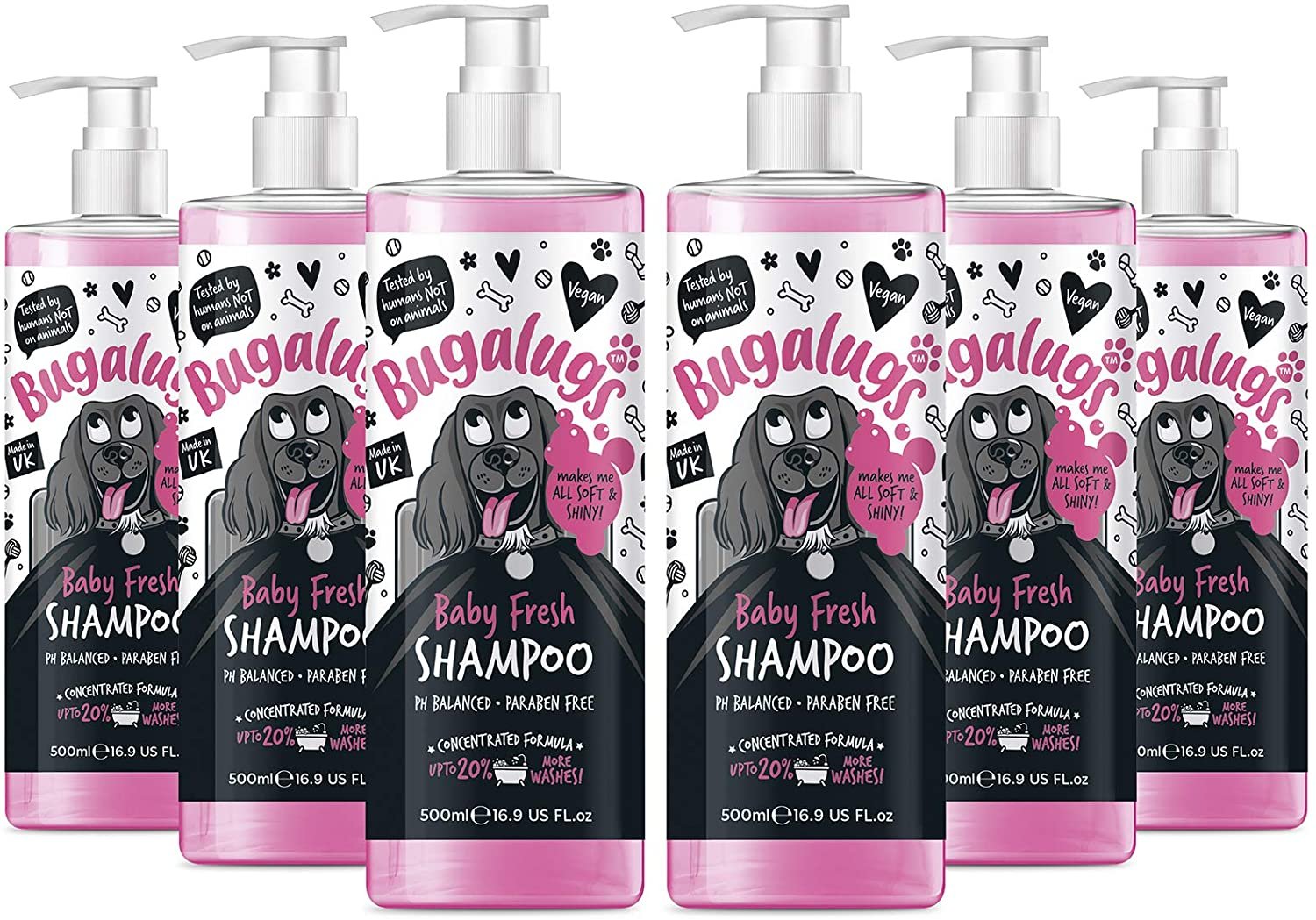 BUGALUGS Baby Fresh Dog Shampoo with Baby Powder Scent eBay