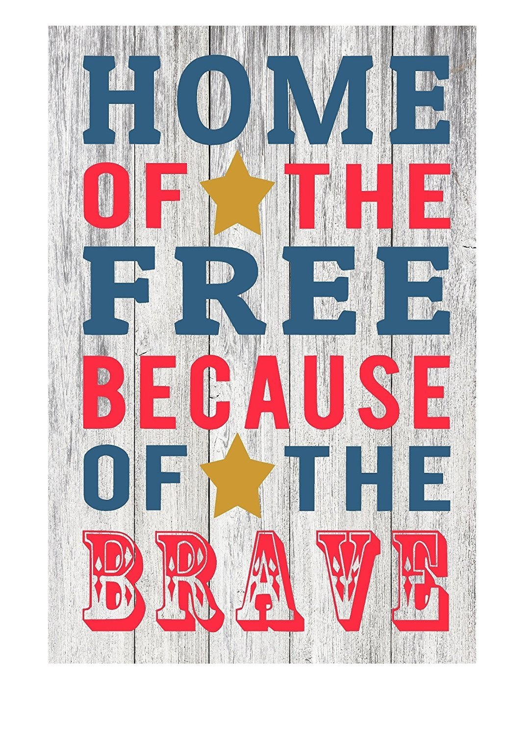Freedom Patriotic Rustic Metal Sign 12" x 8" - Picture 15 of 20