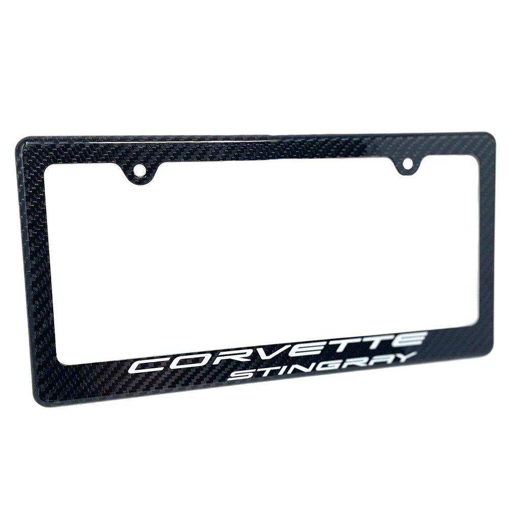 C8 Corvette Carbon Fiber License Plate Frame eBay
