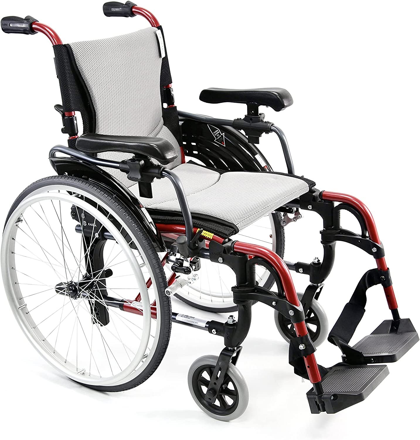 Karman S-Ergo 305 Ultra Lightweight Ergonomic Wheelchair - 18", Red - Picture 7 of 14