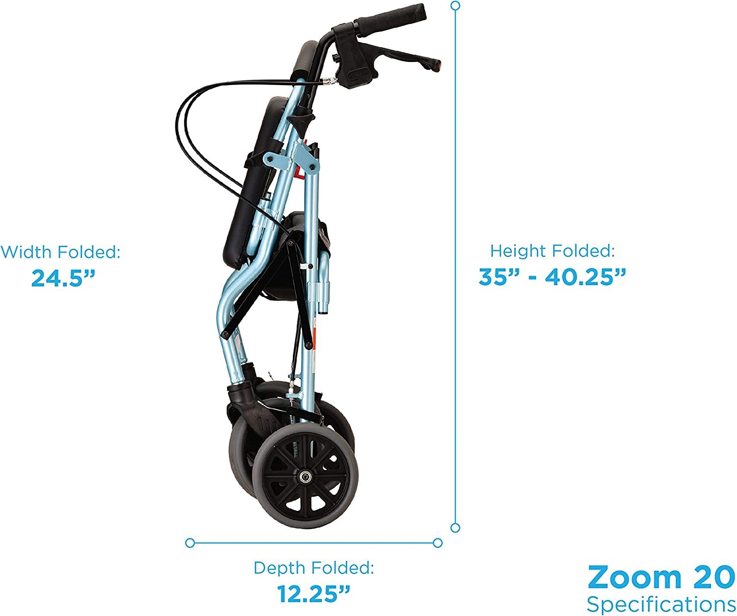 NOVA Zoom 24 Rolling Walker Blue 4224BL for sale online | eBay