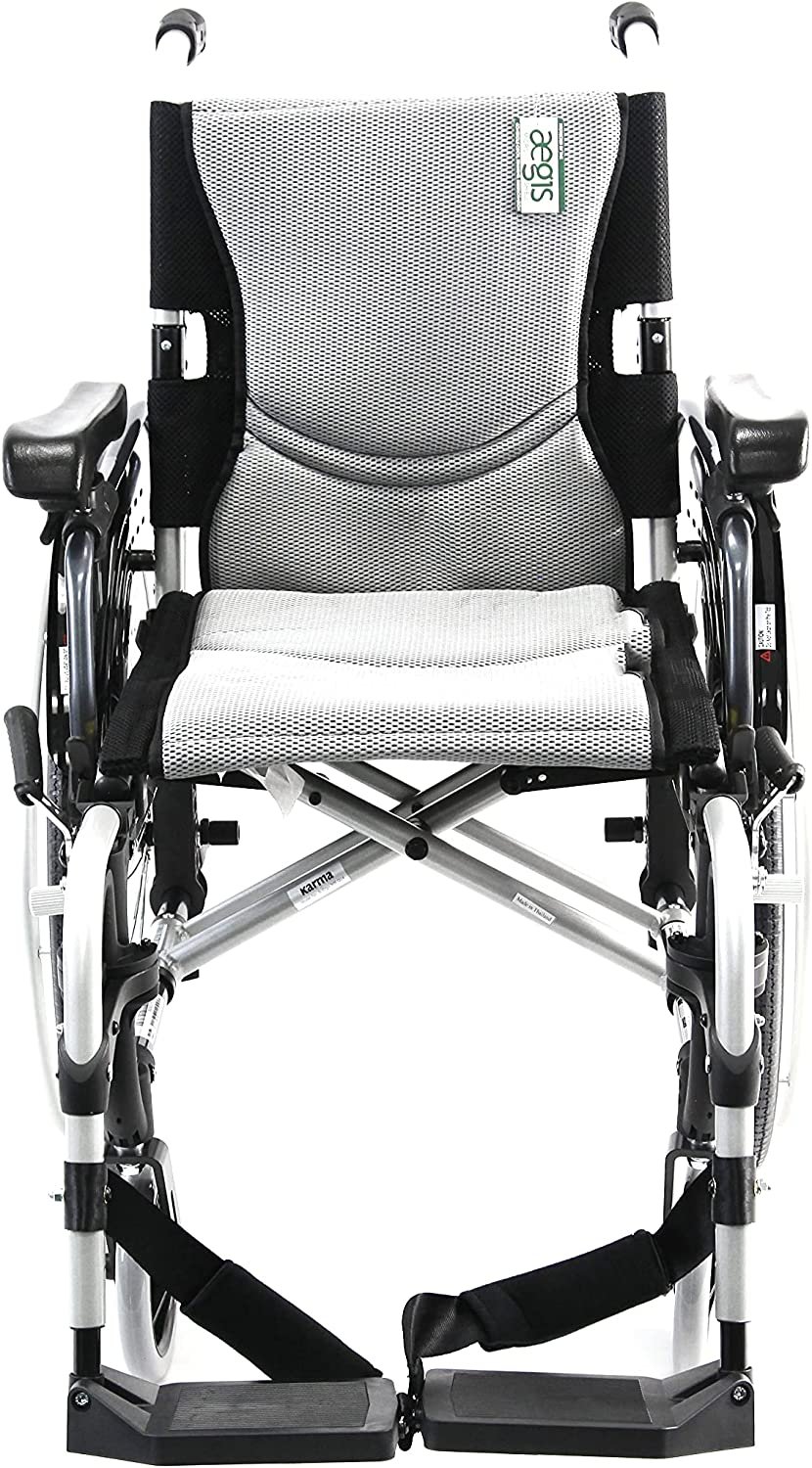 Karman S-Ergo 305 Ultra Lightweight Ergonomic Wheelchair - 18", Red - Picture 13 of 14