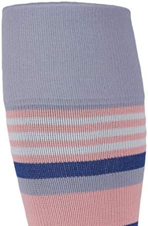 Rejuva Motley Stripe Compression Socks 15-20 mmHg Black/Blue Size L - Picture 8 of 9