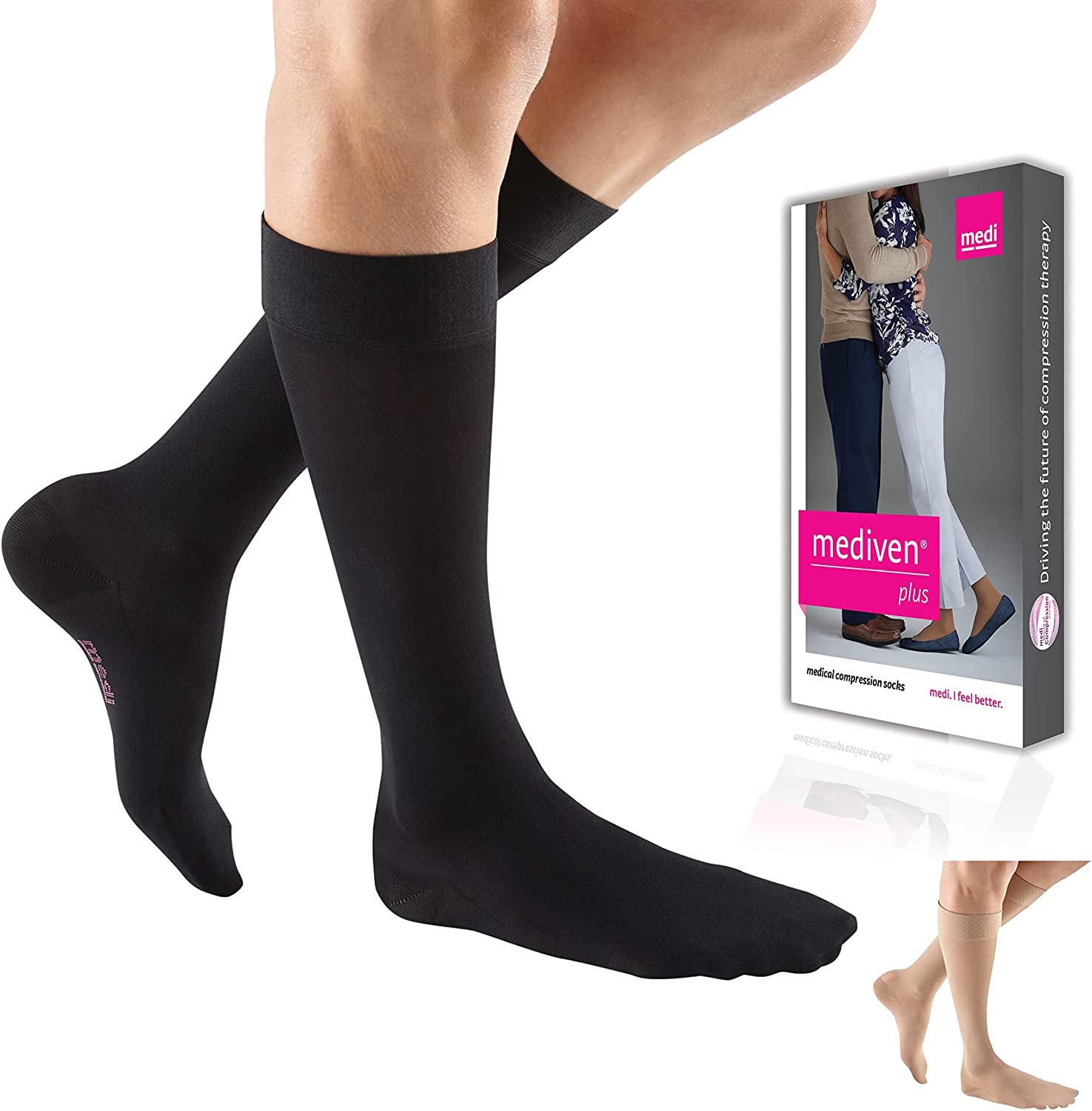 mediven plus for men & women, 20-30 mmHg, Calf High w/ Silicone Topband, Open... - Picture 10 of 10
