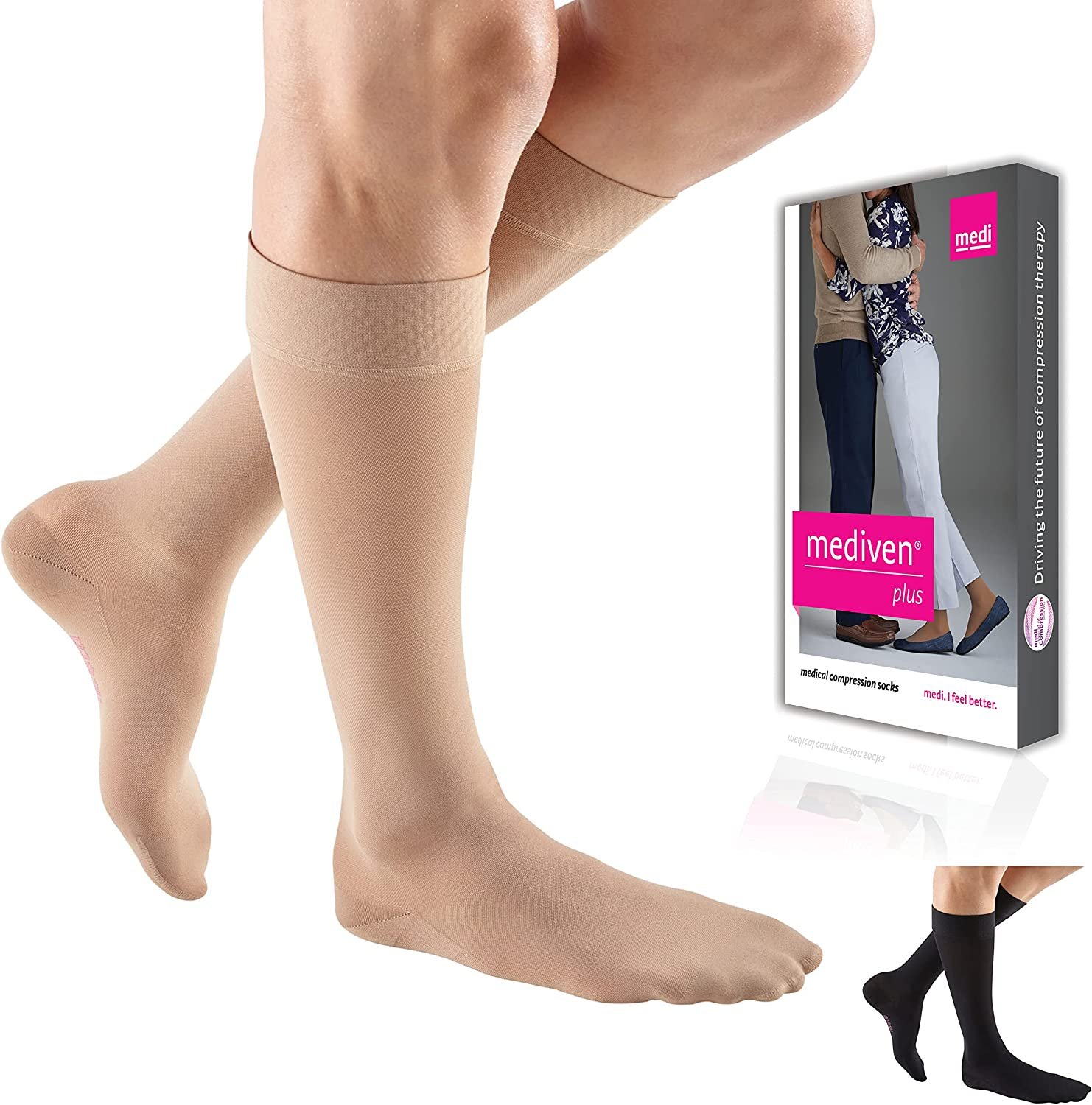 mediven plus for men & women, 20-30 mmHg, Calf High w/ Silicone Topband, Open... - Picture 9 of 10