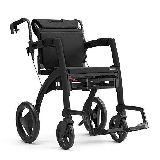 New Rollz Motion 2 Walker and Transport Chair in One Walker Rollator 2-in-1 - Picture 23 of 28