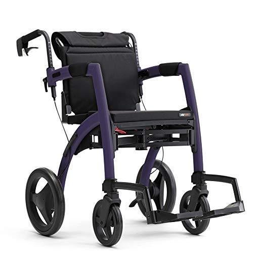 New Rollz Motion 2 Walker and Transport Chair in One Walker Rollator 2-in-1 - Picture 27 of 28