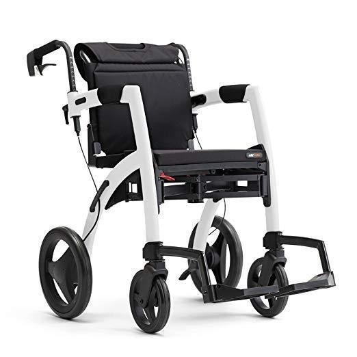 New Rollz Motion 2 Walker and Transport Chair in One Walker Rollator 2-in-1 - Picture 13 of 28