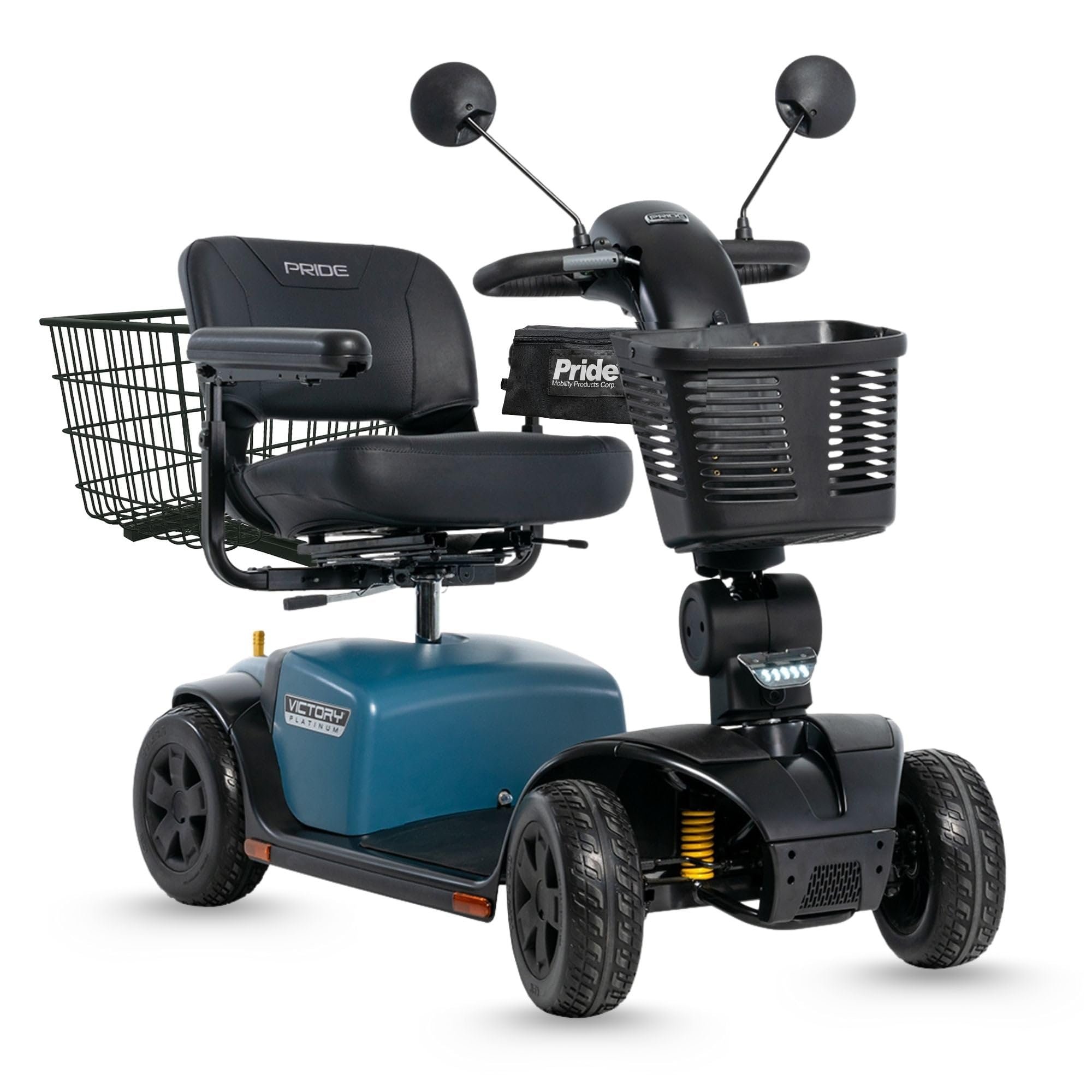 Pride Mobility Victory Platinum 4-Wheel Mobility Scooter Bundle – Rear...