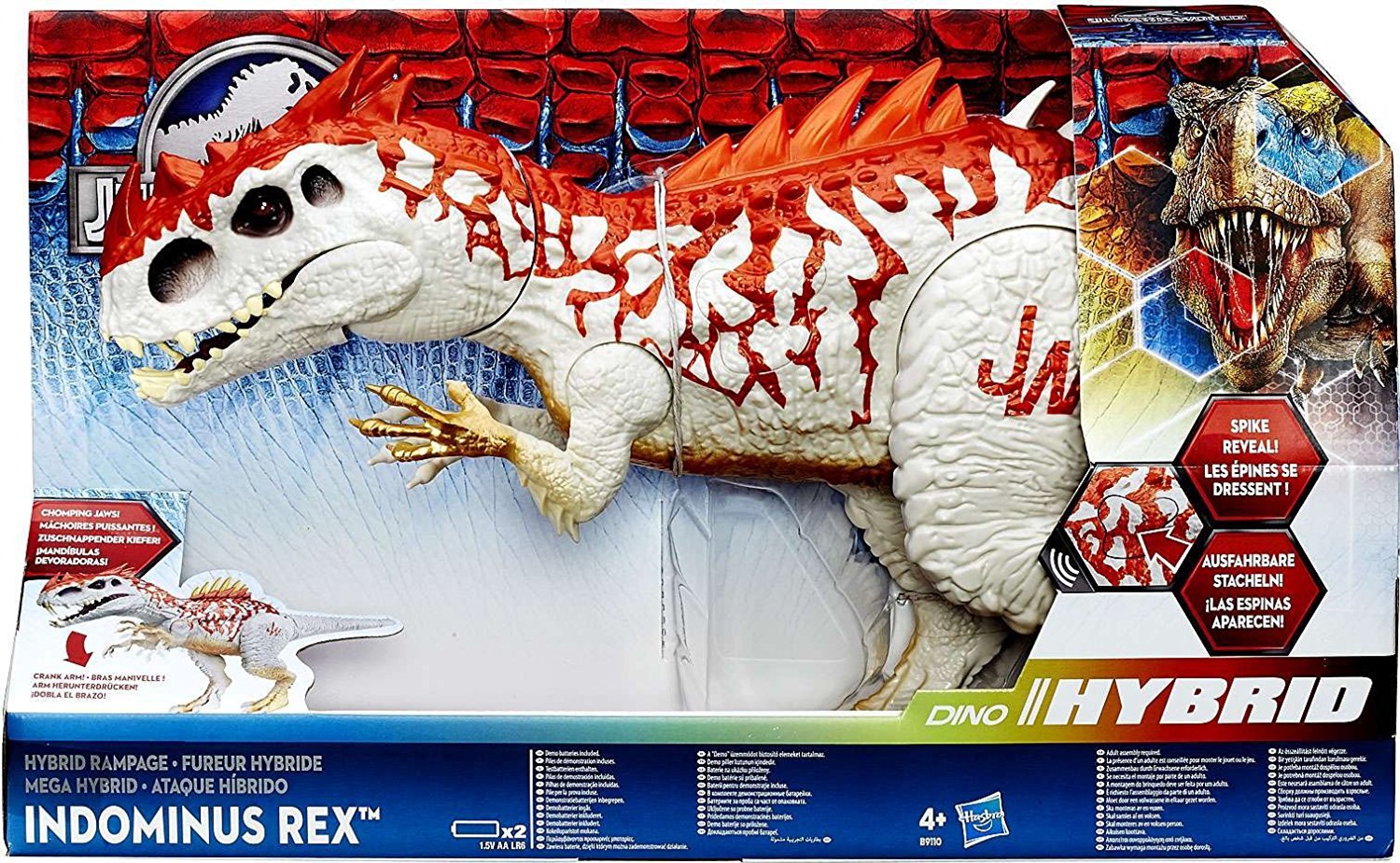 jurassic world dino hybrid indominus rex action figure