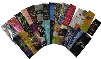 Single tanning lotion packets