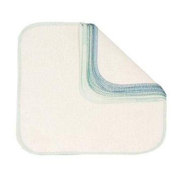306534 12 Pack Bumkins Reusable Unbleached Cotton Flannel Cloth Baby Wipes