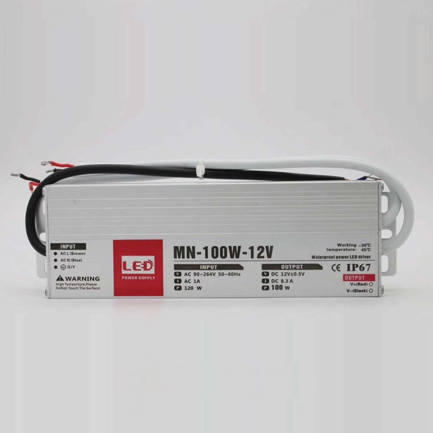 IP67 Ulta Slim AC 240V a DC 12V - LED Controlador Interruptor Fuente de Alimentación Transformador Reino Unido - Imagen 9 de 14