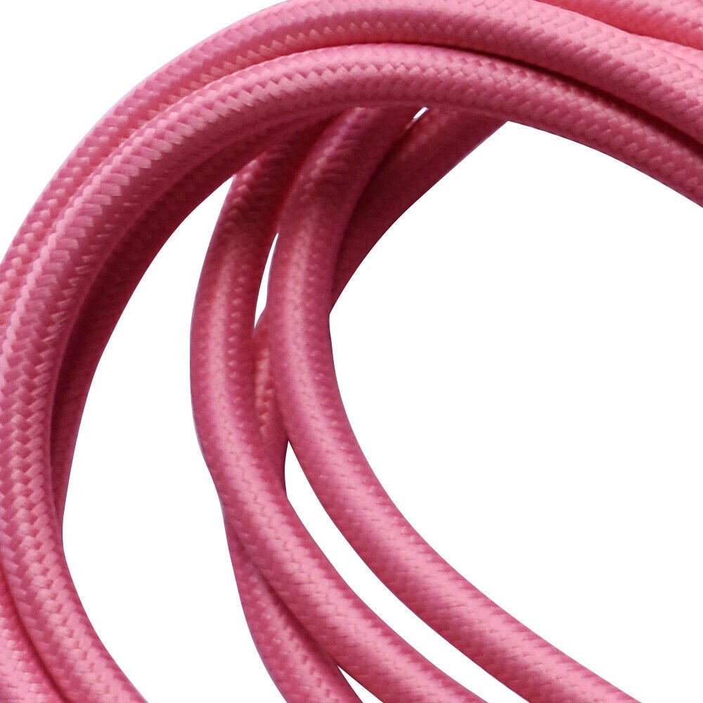 Geflochten 2/3 Kern Twisted 3 Kern Rund Rose Pink Flex Vintage Kabel Größe 0,75 mm UK - Bild 11 von 14