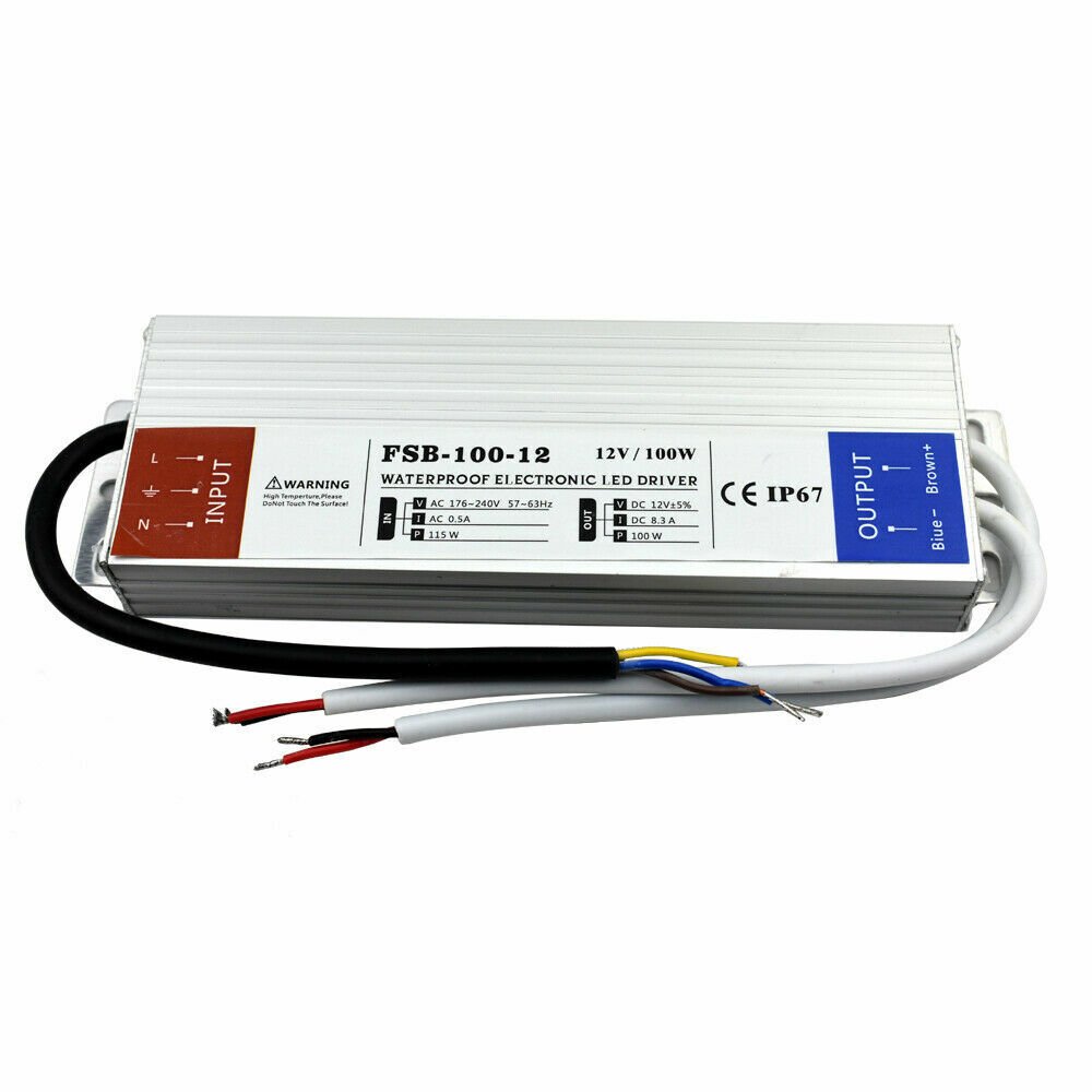 Transformador de fuente de alimentación impermeable controlador delgado DC12V IP67 240 V CA a CC para LED - Imagen 10 de 17
