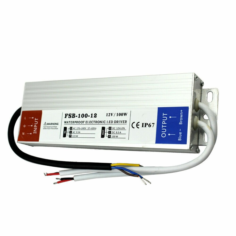 Transformador de fuente de alimentación impermeable controlador delgado DC12V IP67 240 V CA a CC para LED - Imagen 9 de 17