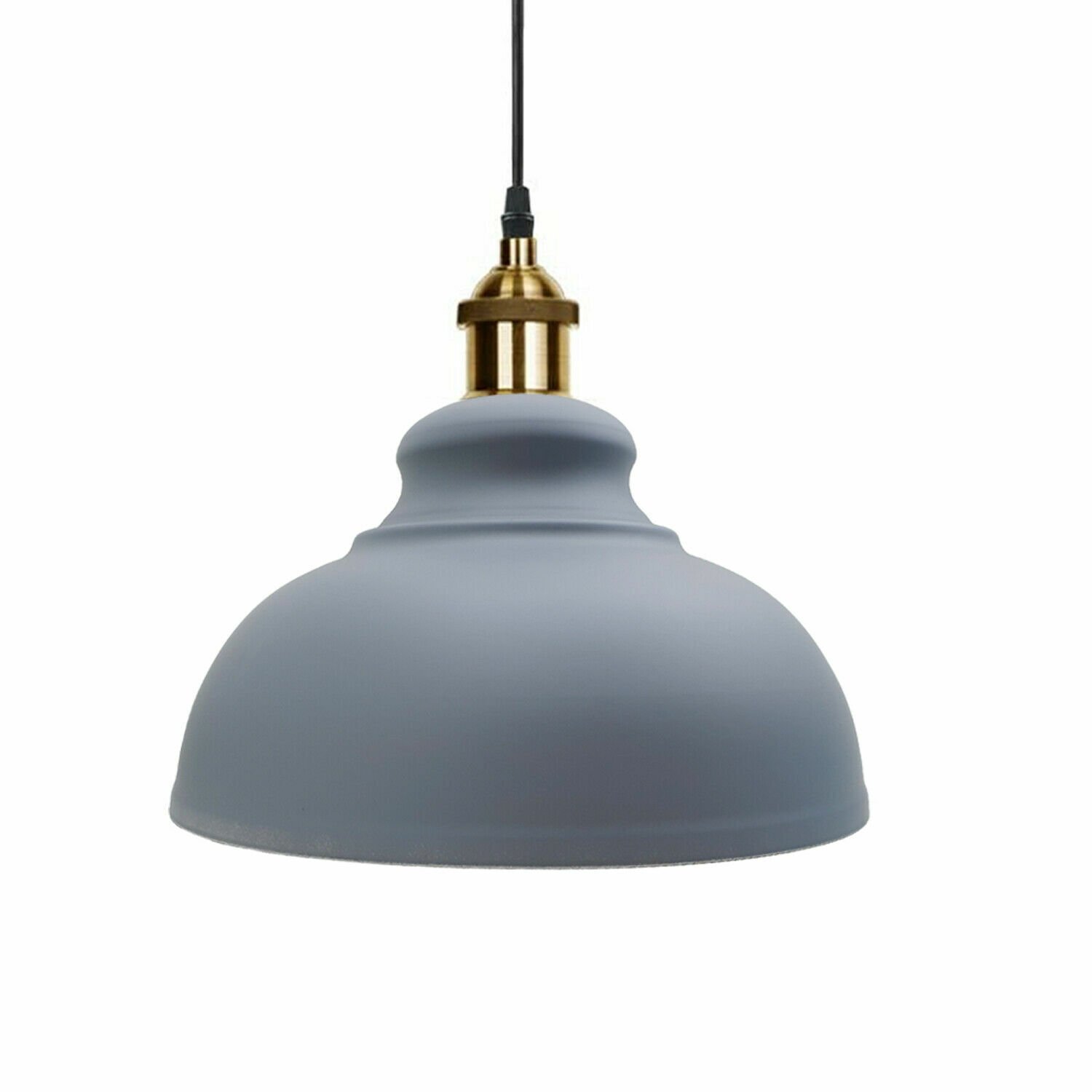 Lámpara Lámpara Metal Moderno Colgante Vintage Cúpula Tonos Techo Varios Colores - Imagen 16 de 25