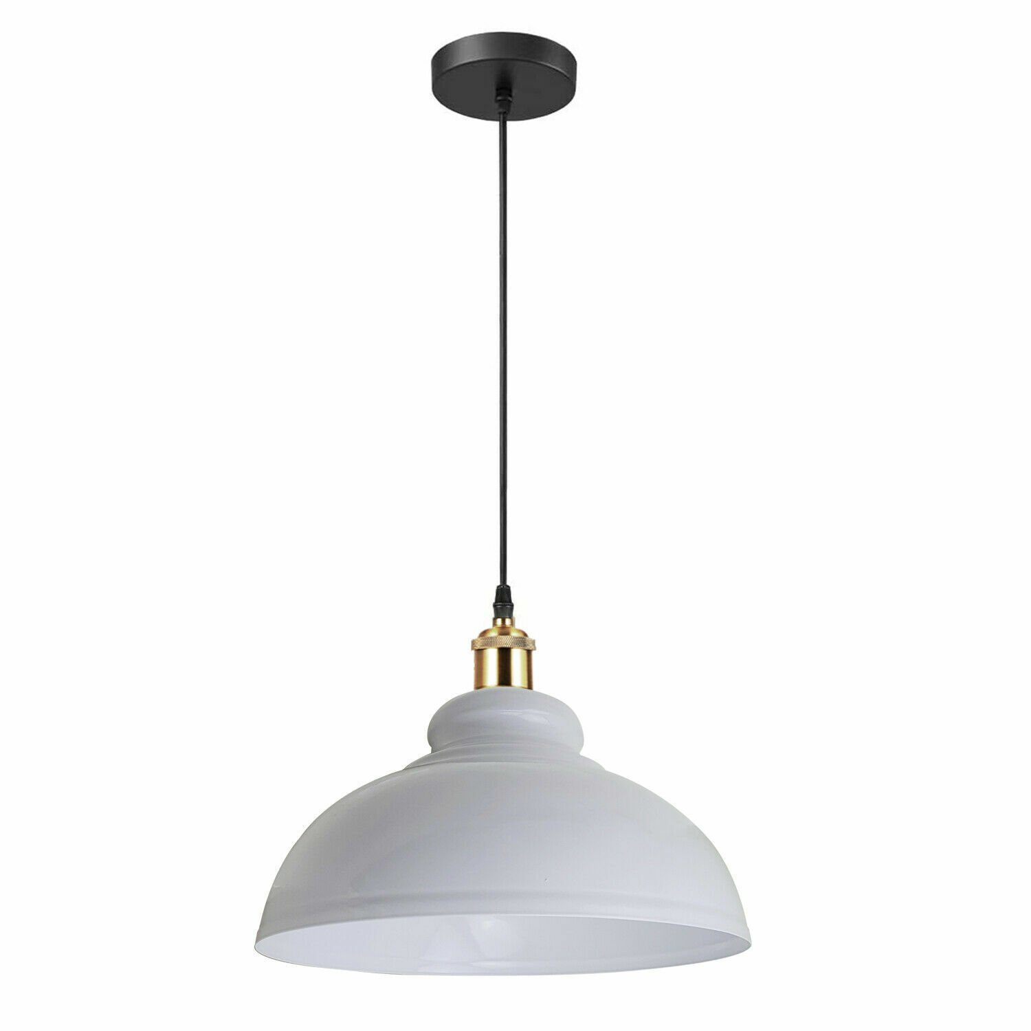 Lámpara Lámpara Metal Moderno Colgante Vintage Cúpula Tonos Techo Varios Colores - Imagen 11 de 25