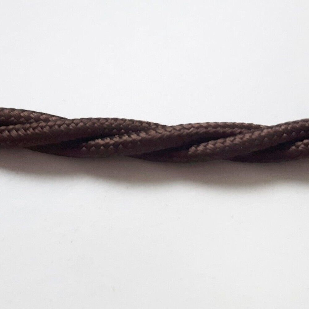 Vintage Color Fabric Cable Wire 2 Core Twisted Electric Light Lamp 5 Pack Cable - Picture 40 of 107