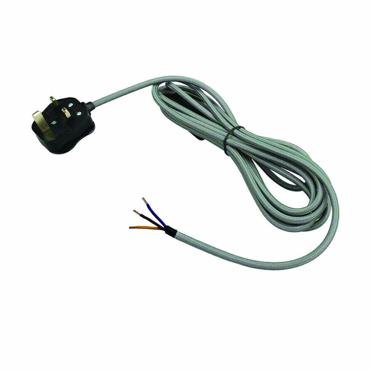 2m/4.5m Fabric Flex Cable Plug In Pendant Lamp Light Set with E27 Holder dimmer - Picture 7 of 14