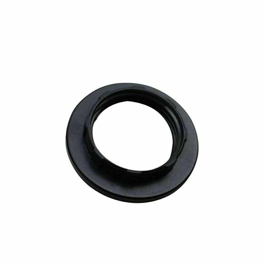 2 x Pantalla de plástico negro/blanco collar anillo hilo lámpara pantalla de luz E27/E14 - Imagen 15 de 15