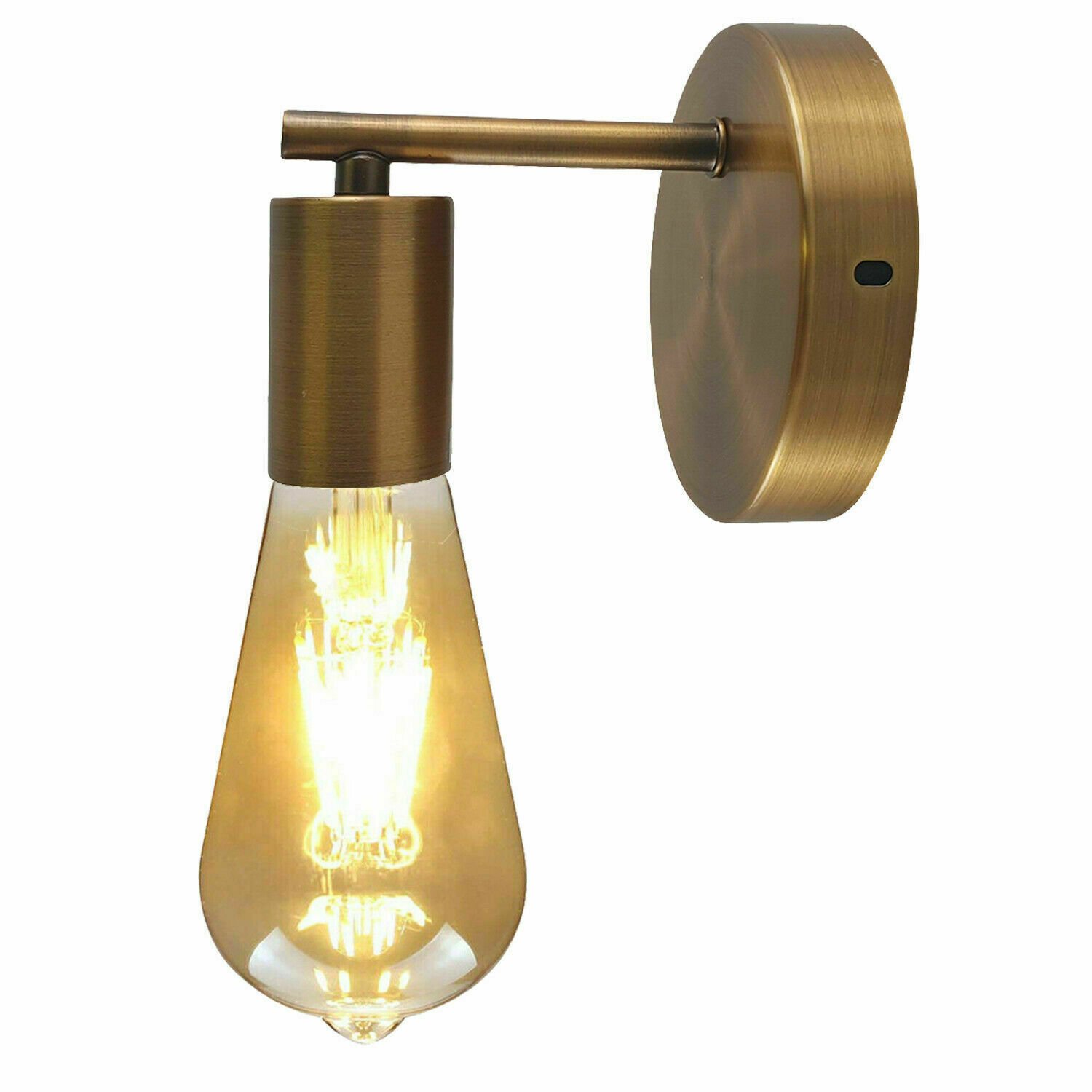 Antique Brass Wall Mounted Metal Candle Holder Sconce Wall Light Home Art Decor - Picture 34 of 36
