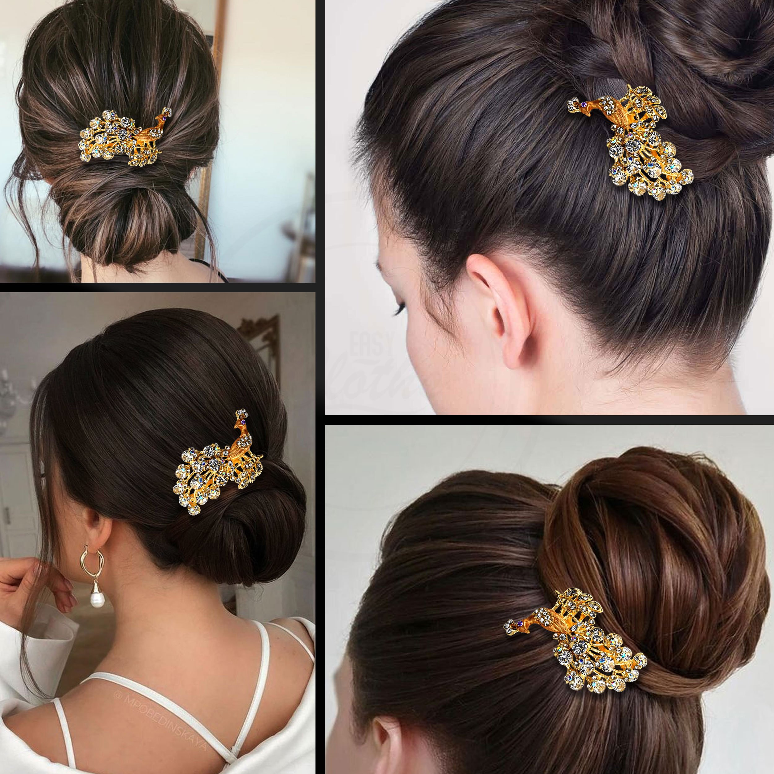 Novia Boda Peine de Pelo Pin Accesorios Tocados Peines para Mujer y... - Imagen 83 de 83