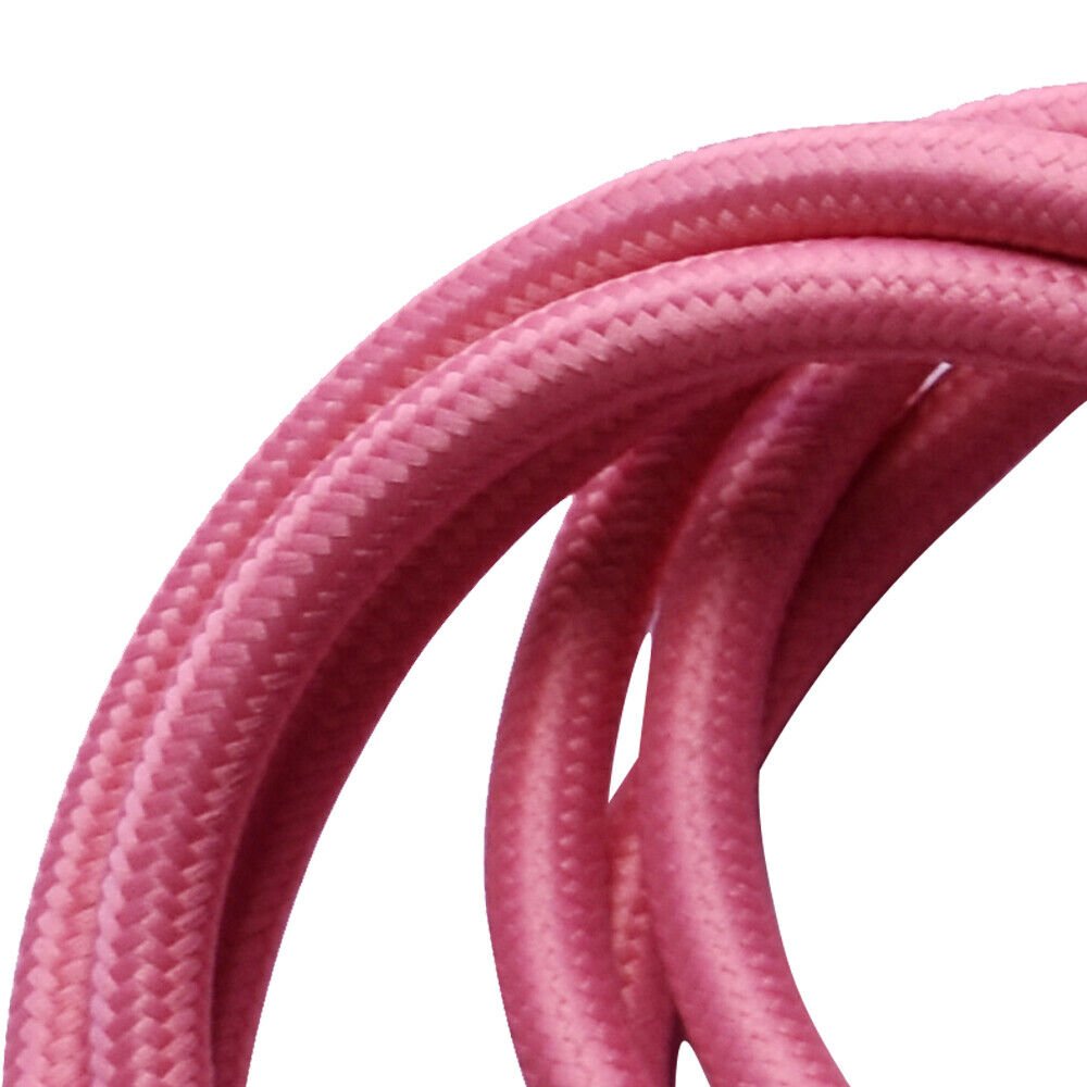 Geflochten 2/3 Kern Twisted 3 Kern Rund Rose Pink Flex Vintage Kabel Größe 0,75 mm UK - Bild 14 von 14