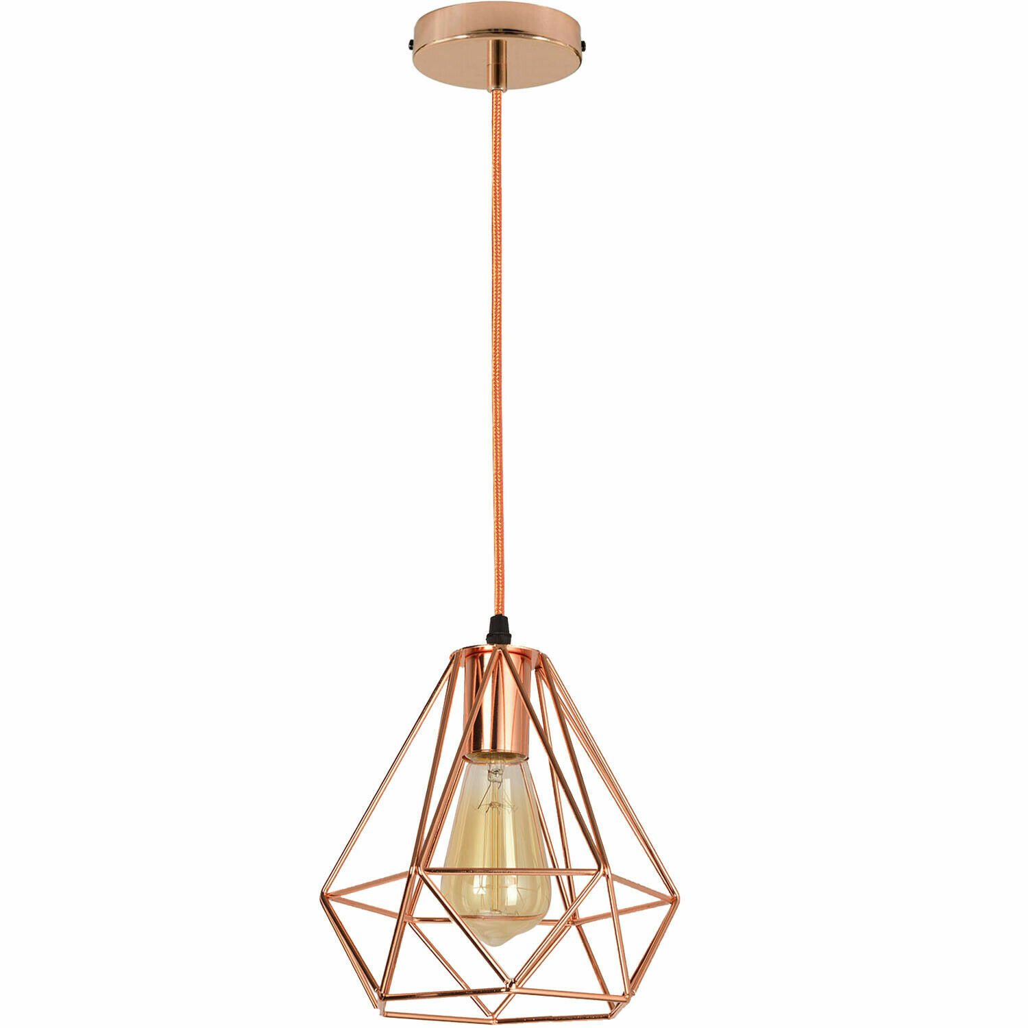 Vintage Industrial Metal Ceiling Pendant Light Shade Modern Hanging Retro Lamp - Picture 8 of 9